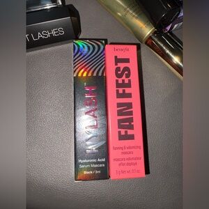 Benefit Fan Fest Mascara and HYLASH Hyaluronic Acid Serum Mascara in Black DUO